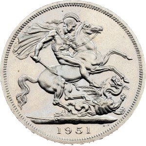 Great Britain, 5 Shillings 1951, London