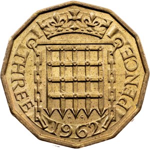 Great Britain, 3 Pence 1962, London