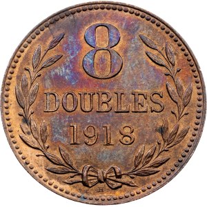 Guernsey, 8 Doubles 1918, H, Heaton
