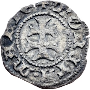 Maďarsko, denár ND (1384)