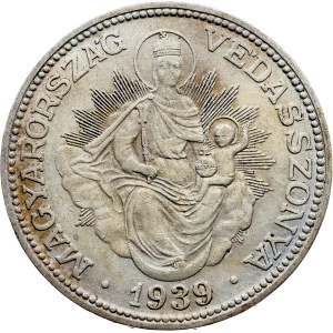 Maďarsko, 2 pengo 1939, BP, Budapešť