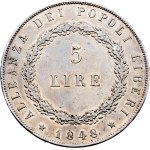 Venice, 5 Lire 1848, Venice