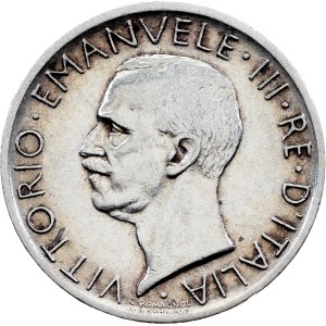 Itálie, 5 lir, 1929, R, Řím