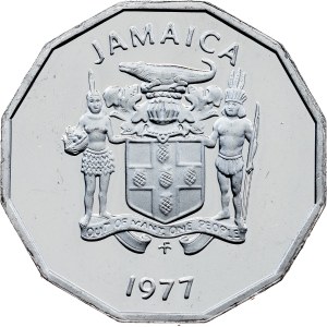 Jamajka, 1 cent, 1977, FM, Franklin