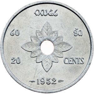 Königreich Laos, 20 Cent, 1952