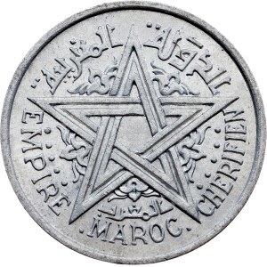 Cherifská říše, 1 frank, rok 1370 podle islámského kalendáře (1951), Paříž