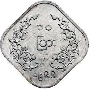 Myanmar, 10 pyas, rok 1328 podle buddhistského letopočtu (1966), Berlín