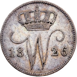 Netherlands, 25 Cents 1826, B, Brussels
