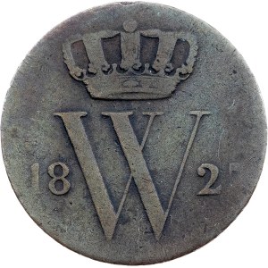 Nizozemsko, 1/2 centu, 1827, Utrecht