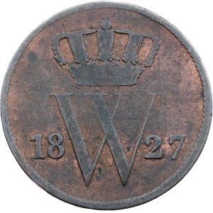 Nizozemsko, 1 cent 1827, Utrecht