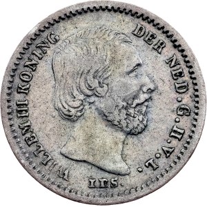 Nizozemsko, 5 centů, 1850, Utrecht