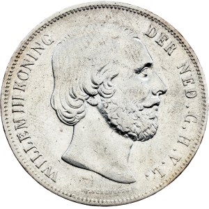 Nizozemsko, 2 1/2 guldenů, 1858, Utrecht