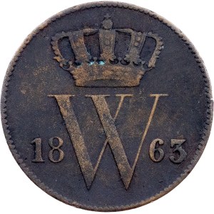 Netherlands, 1 Cent 1863, Utrecht