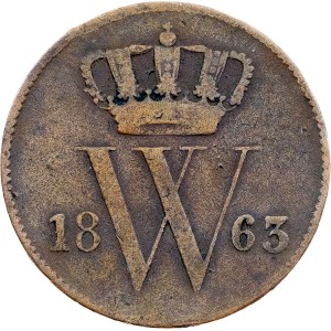 Netherlands, 1 Cent 1863, Utrecht