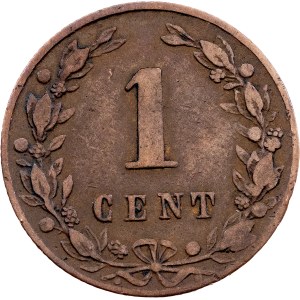 Nizozemsko, 1 cent 1881, Utrecht
