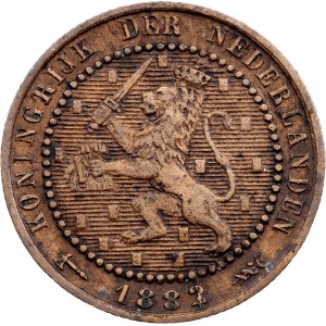 Nizozemsko, 1 cent 1882, Utrecht