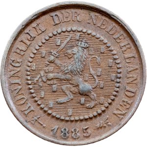 Nizozemsko, 1/2 centu, 1885, Utrecht