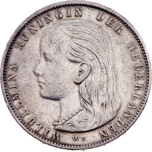 Nizozemsko, 1 gulden, 1897, Utrecht