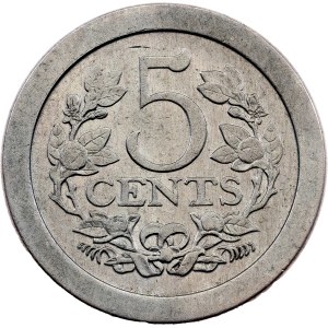 Nizozemsko, 5 centů, 1907, Utrecht