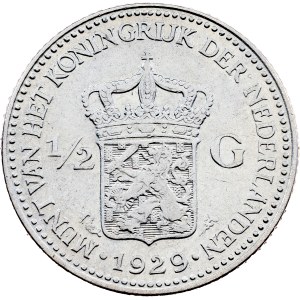 Netherlands, 1/2 Gulden 1929, Utrecht