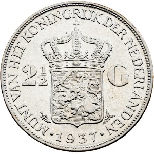 Nizozemsko, 2 1/2 guldenů, 1937, Utrecht