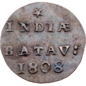 Netherlands East Indies, 1/2 Duit 1808, Hoorn