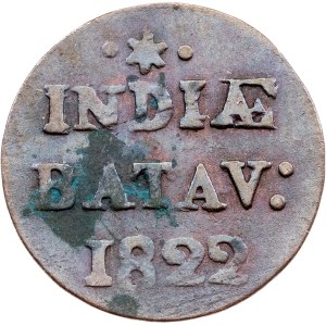 Netherlands East Indies, 1/2 Duit 1822, Surabaya