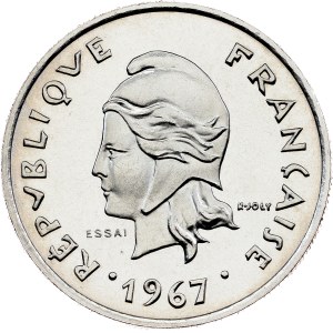 Neukaledonien, 10 Francs 1967, Paris – ESSAI