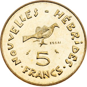 Nové Hebridy, 5 franků, 1970, Paříž – ESSAI
