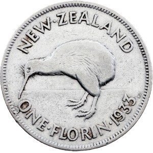 New Zealand, 1 Florin 1933, London