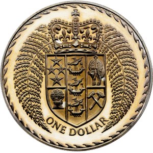New Zealand, 1 Dollar 1976, Canberra