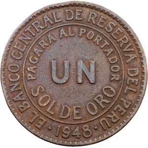 Peru, 1 Sol de Oro 1948, Filadelfie