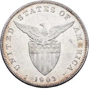 Filipíny, 1 peso, 1903, S, San Francisco