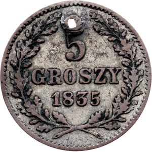 Svobodné město Krakov, 5 grošů, 1835