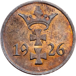 Svobodné město Gdaňsk, 1 pfenig, 1926, Berlín