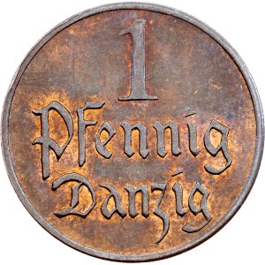 Svobodné město Gdaňsk, 1 pfenig, 1926, Berlín