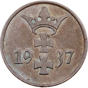 Svobodné město Gdaňsk, 1 pfenig, 1937, Berlín