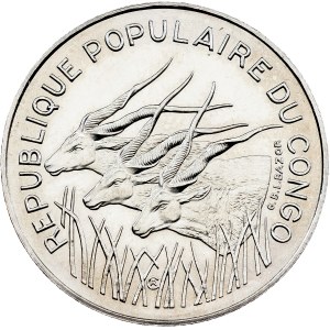 Republic of the Congo, 100 Francs CFA 1975, Paris - ESSAI