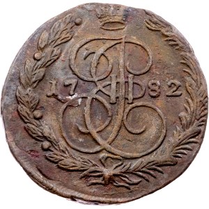 Russia, 5 Kopecks 1782, EM, Ekaterinburg