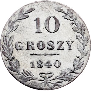 Congress Kingdom of Poland, 10 Groszy 1840, MW, Warsaw