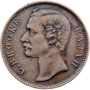 Sarawak, 1 cent, 1870, Heaton