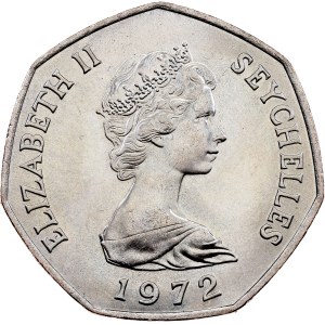 Seychely, 5 rupií, 1972, Llantrisant