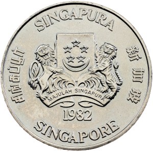 Singapur, 10 dolarů, 1982