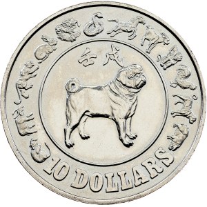 Singapur, 10 dolarů, 1982