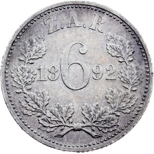 South Africa, 6 Pence 1892, Berlin - Key date