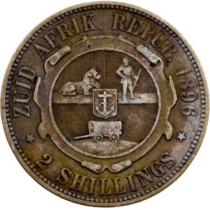 Jihoafrická republika, 2 šilinky, 1896, Pretoria