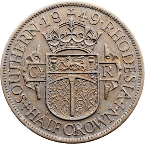 Jižní Rhodésie, 1/2 koruny, 1949, Londýn