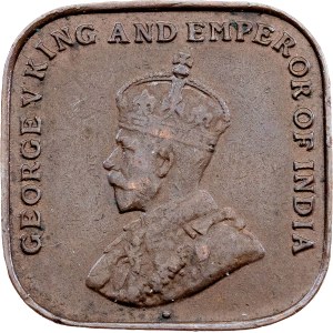 Straits Settlements, 1 cent, 1920, Kalkata