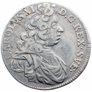 Švédsko, 1 mark 1696, AS, Stockholm