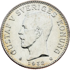 Švédsko, 2 koruny, 1938, AL G, Kungsholmen